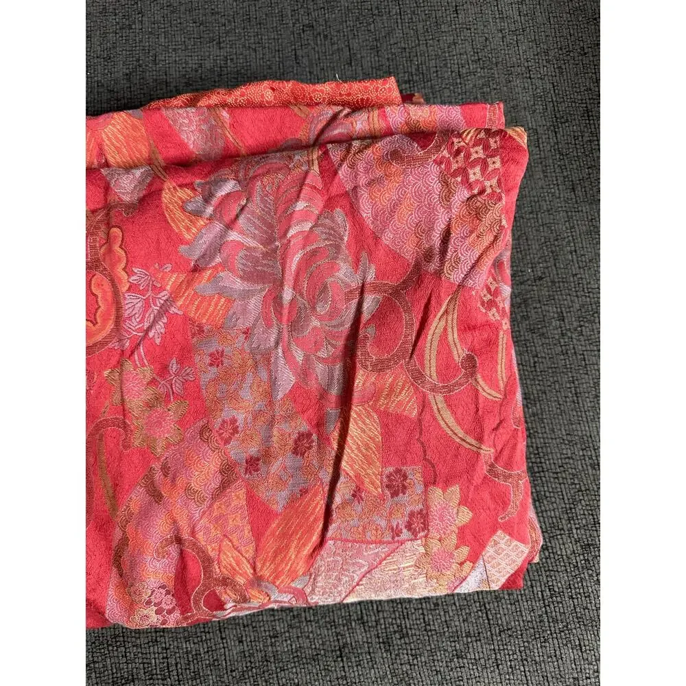 Yves Delorme Paris Asian  Floral Cotton Duvet Cover Vine Back Queen RETIRED